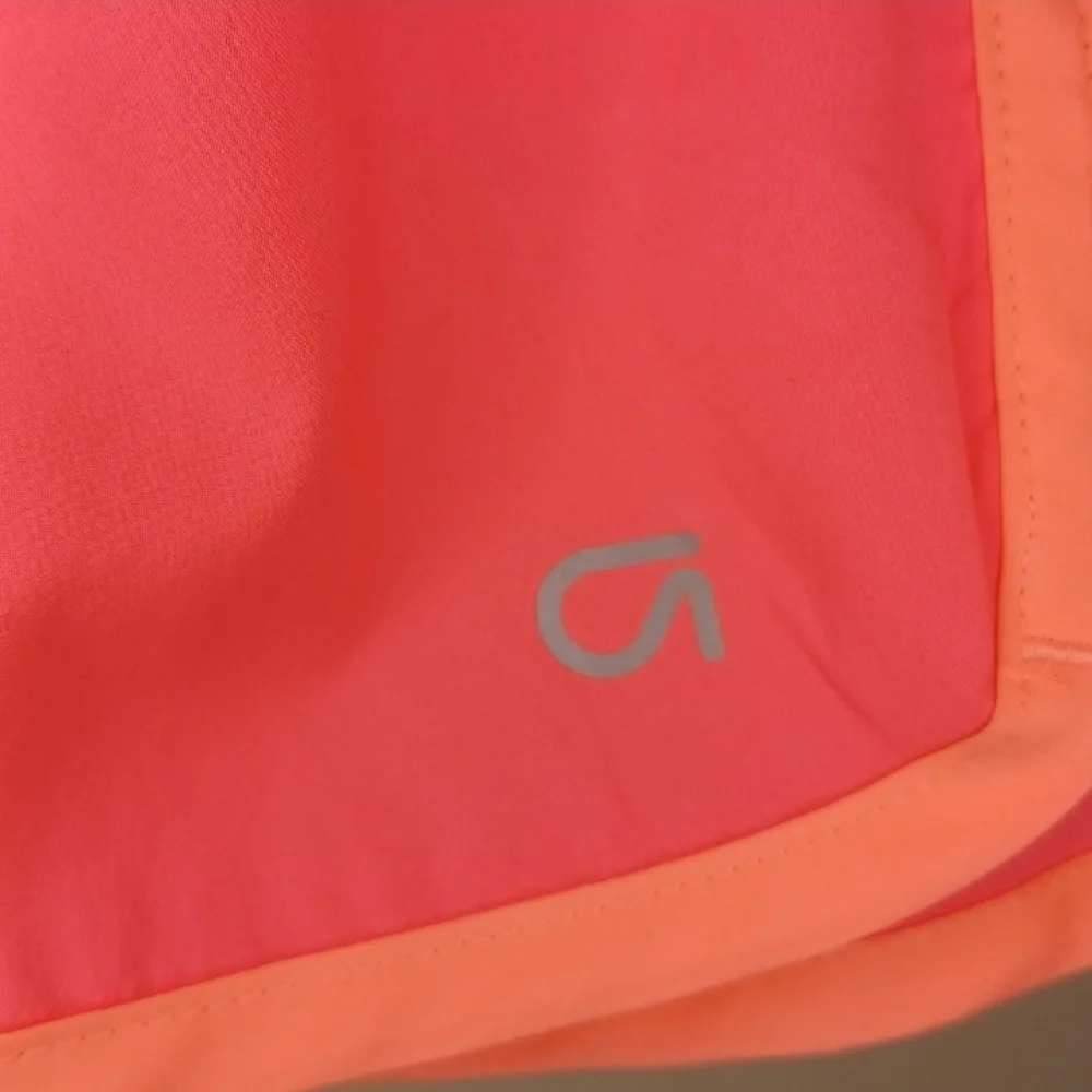 Nwot Gap Outlet Girls Athletic Shorts in Neon Pink With Orange Trim, sz XL